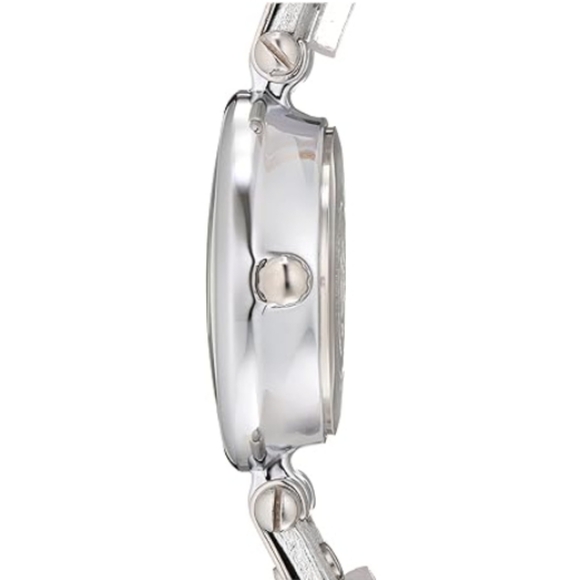 Women\'s Leather Strap Watch Silver main image 8
